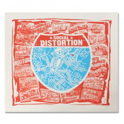 Greetings From... Screen Printed Tour Poster