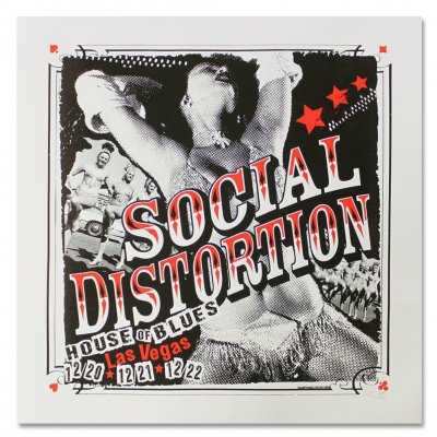 social-distortion - Las Vegas House Of Blues Screen Printed Poster