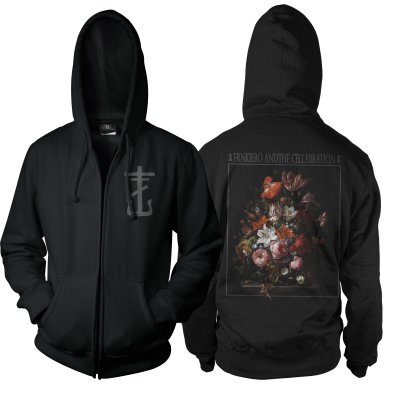 Frank Iero - Red Flowers Zip Up Sweatshirt (Black)