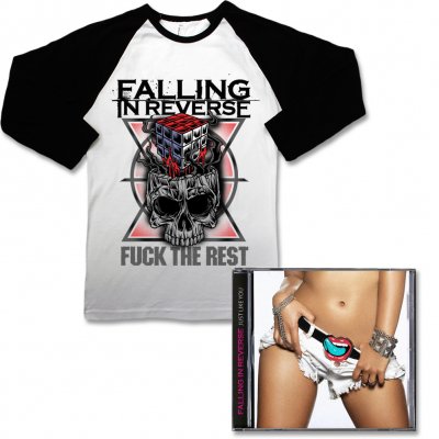 Falling In Reverse - Just Like You CD & Fuck The Rest Baseball Tee