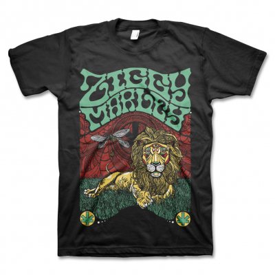 Fly Rasta Lion Tee - (Black)