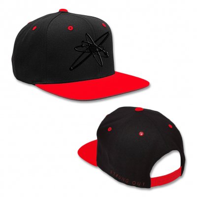 strung-out - Astrolux Snapback Hat (Black/Red)