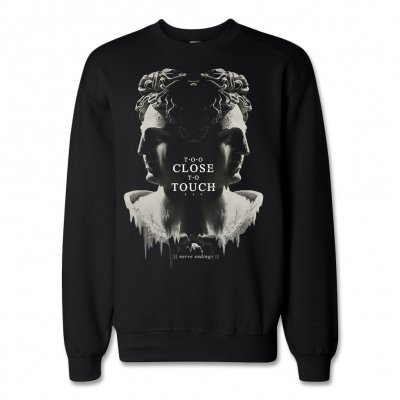 Too Close To Touch - Statue Crew Neck Sweatshirt (Black)