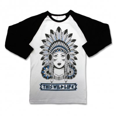 This Wild Life - Native American Girl Raglan