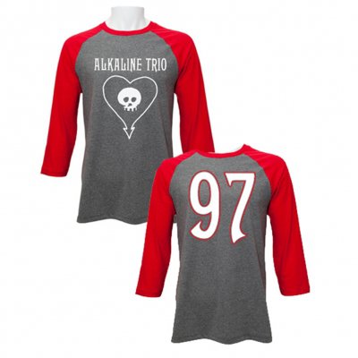 alkaline-trio - Baseball Tee (Heather/Red)