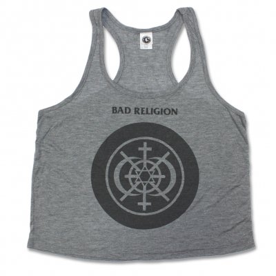 Bad Religion - Multi Icon Women's Racerback Tank (Heather Grey)