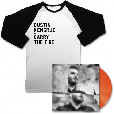 dustin-kensrue - Carry The Fire LP (Orange) & Baseball Raglan Tee