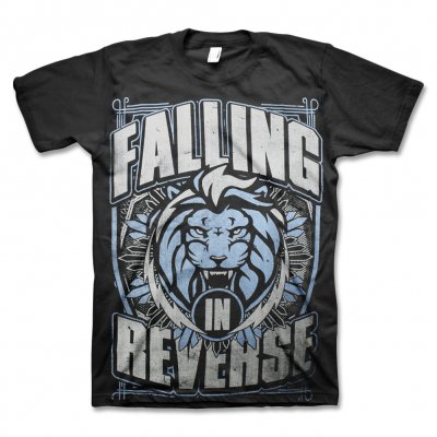 Falling In Reverse - Blue Lion Shield Tee (Black)