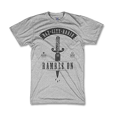 red-city-radio - Ramble On Dagger T-Shirt