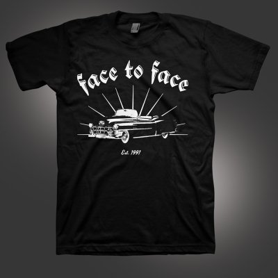face-to-face - Car Club T-Shirt (Black)