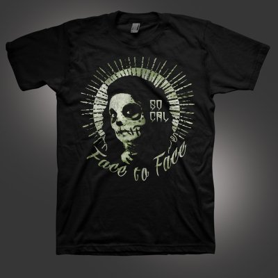 face-to-face - Muertos T-Shirt (Black)