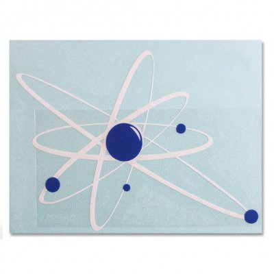 strung-out - Big Ass Astrolux Sticker (White/Blue, 16" x 12")