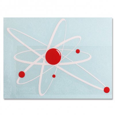 strung-out - Big Ass Astrolux Sticker (White/Red 16" x 12")