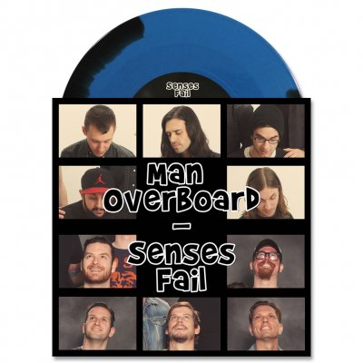 senses-fail - Man Overboard / Senses Fail Split 7" (Blue/Black)