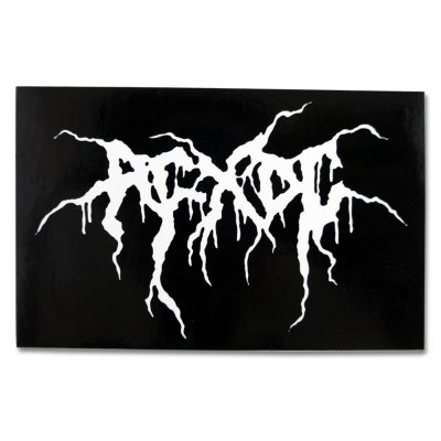 ACxDC - Metal Logo Sticker (3x4)