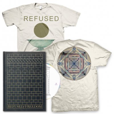 Refused - Deluxe Freedom CD & Chalice Tee (Natural) Bundle