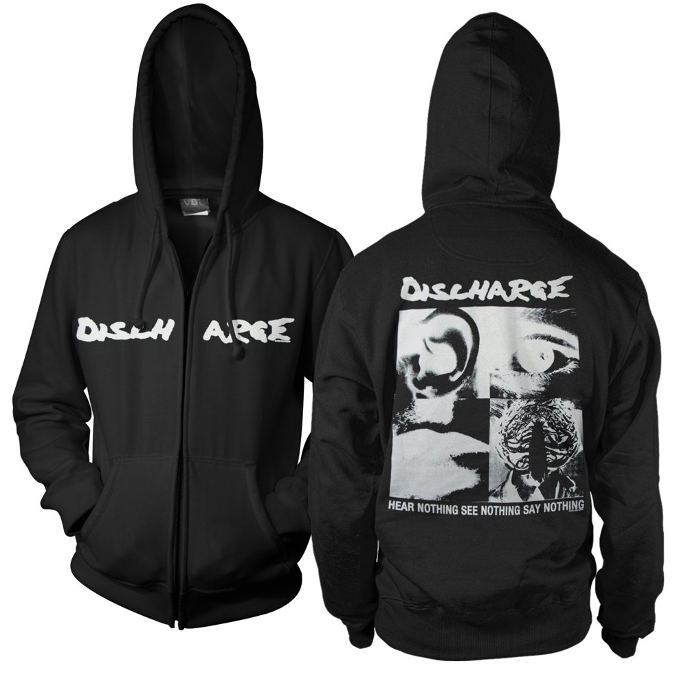 IMAGE | Hear Nothing Say Nothing Zip Up (Black)