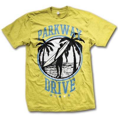 Parkway Drive - Surfer Tee (Yellow)