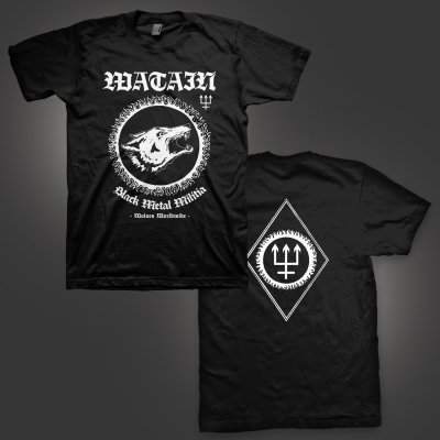 watain - Black Metal Militia T-Shirt (Black)
