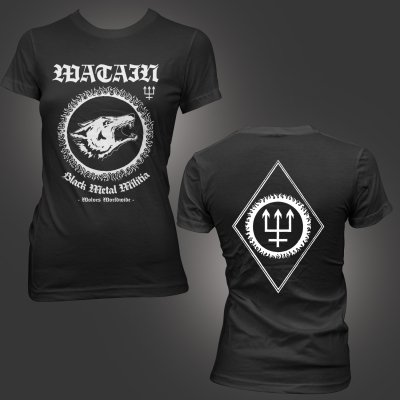 watain - Black Metal Militia T-Shirt - Women's (Black)