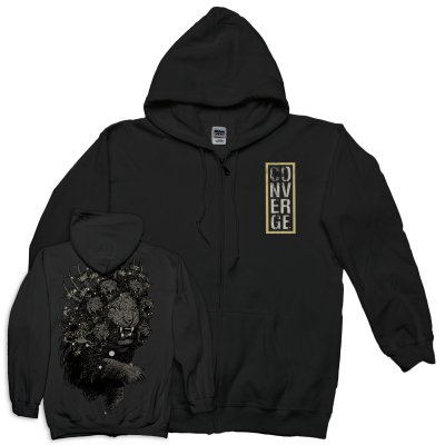 Lion Zip Up Sweatshirt (Black)