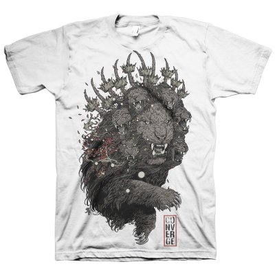white shirt with lion