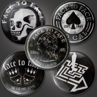 face-to-face - Button Pack (5 Buttons)