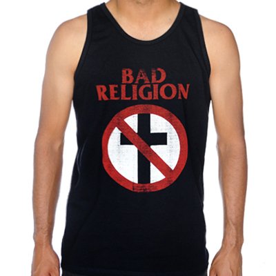Bad Religion - Distressed Cross Buster Tank Top (Black)