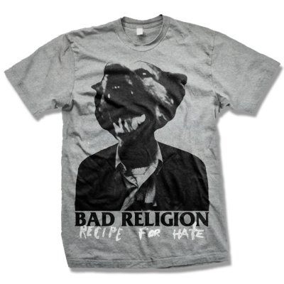 Bad Religion - BR Recipe For Hate Tee (Heather Gray)