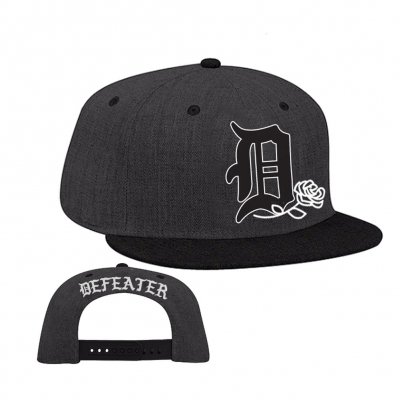 defeater - Defeater D Logo Snapback Hat (Charcoal/Black)