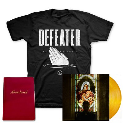 defeater - Abandoned LP (Coke/Transparent Orange Vinyl) + Drowning Hands T-Shirt + Deluxe Lyric Book
