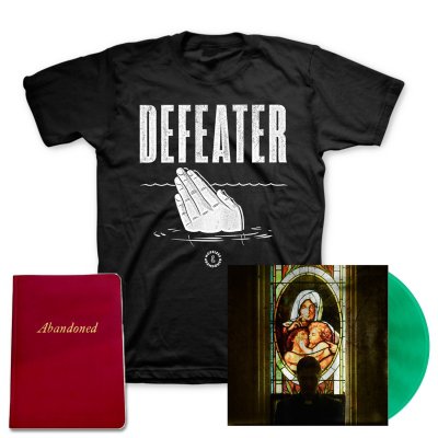 defeater - Abandoned LP (Coke/Transparent Green Vinyl) + Drowning Hands T-Shirt + Deluxe Lyric Book