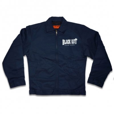 black-kat-kustoms - Unlined Racing Kat Work Jacket - Navy Blue