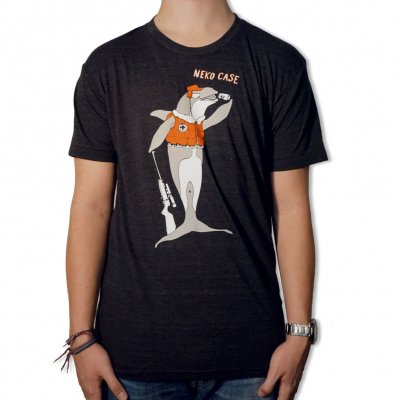neko-case - Hunting Orca Men's Tee (Black)