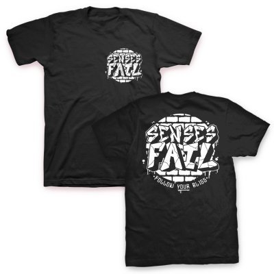 Senses Fail - Bricked Logo T-Shirt (Black)