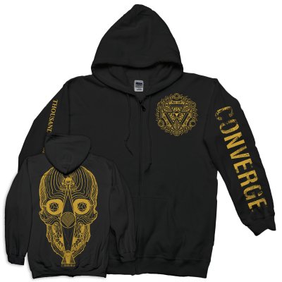 TOMBU Zip Up Sweatshirt (Black)