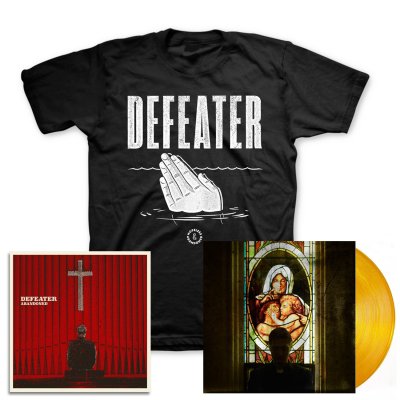defeater - Abandoned LP (Coke/Transparent Orange) & Drowning Hands T-Shirt