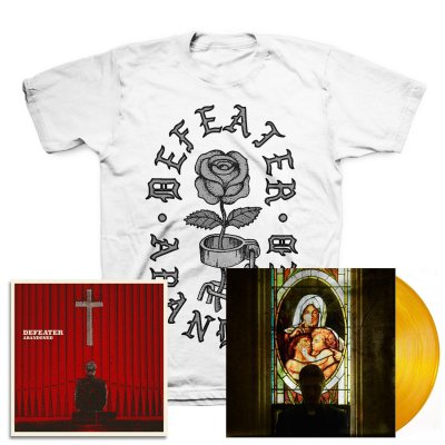 defeater - Abandoned LP (Coke/Transparent Orange) & Abandoned Rose T-Shirt