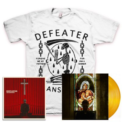 defeater - Abandoned LP (Coke/Transparent Orange) & Unanswered Skeleton T-Shirt