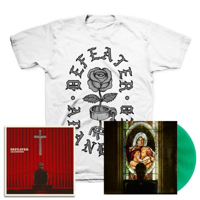 defeater - Abandoned LP (Coke/Transparent Green) & Abandoned Rose T-Shirt