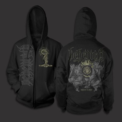 behemoth - Messe Noire Zip Up Sweatshirt (Black)