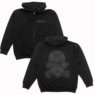 IMAGE | Gas Mask Zip Up Sweatshirt (Black)