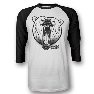 Baseball Bjorne Raglan (White/Black)