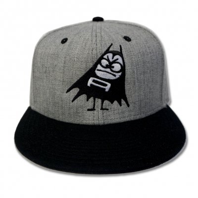 the-aquabats - Bat Snapback Hat (Heather Grey/Black)