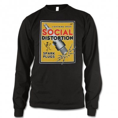 Spark Plug Long Sleeve T-Shirt (Black)