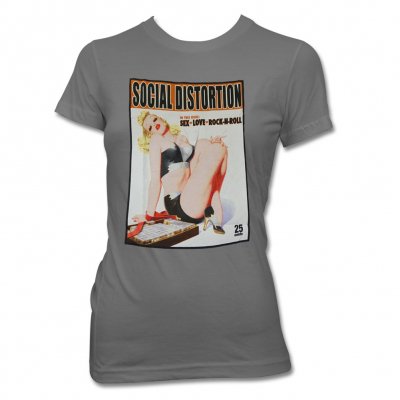 Cigarette Girl T-Shirt - Women's (Charcoal)