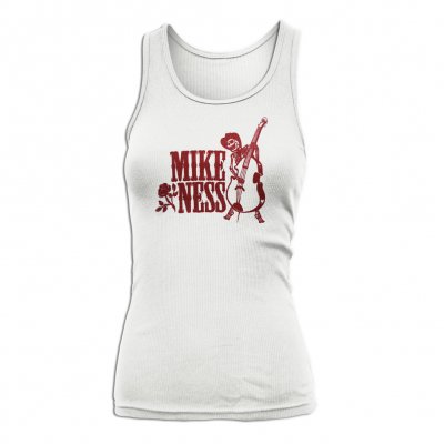 Skeleton Bass Womens Beater (White)