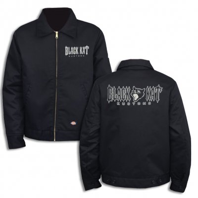 black-kat-kustoms - Lined Work Jacket - Black