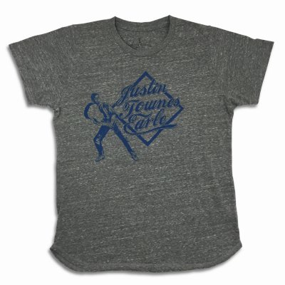 justin-townes-earle - Guitar Baseball T-Shirt (Dark Heather)