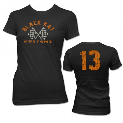 Womens Distressed 13 Tee